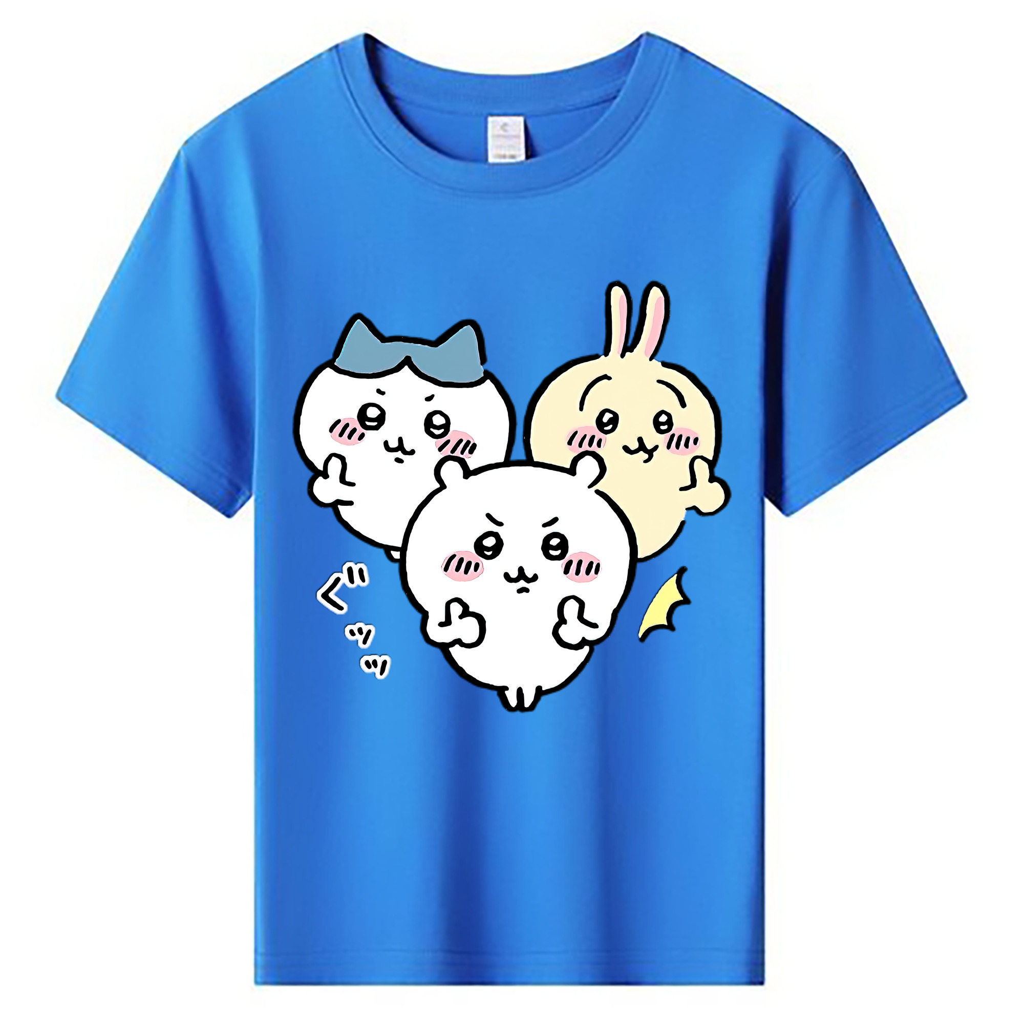 （画像用） ちいかわ うさぎ Chii-kawa usagi 綿100％キッズTシャツ（フロントプリント）